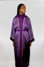 Load image into Gallery viewer, Satin Bloom Abaya
